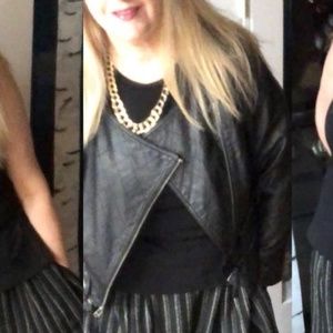 Forever 21 Faux Leather Motorcycle Jacket 1X